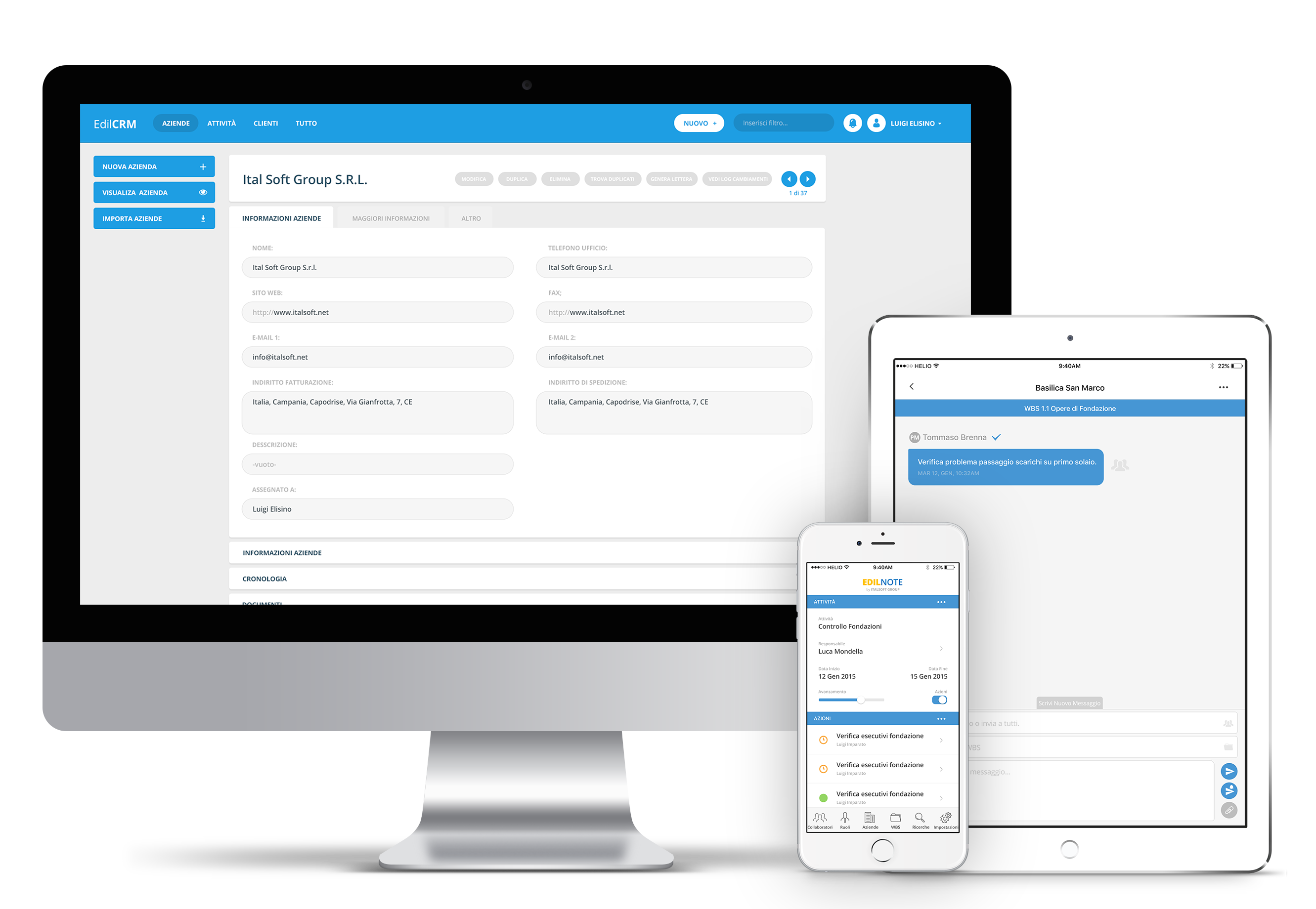 EdilChat gestione progetti e commessa